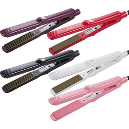 Three-in-one multifunctional hair straightener negative ion ceramic splint corn whisker splint wave perm root fluffy straight