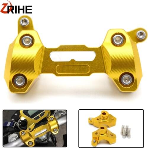 Motorcycle Accessories CNC Handlebar Fat Handle Bar Riser Mount Clamp Top Cover for Yamaha MT-09 MT 09 MT09 2013 2014 2015 2016