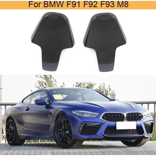 Car Seat Back Shell Cover Trim For BMW 8 Series F91 F92 F93 M8 2020 2021 Interior Seat Cover Trim Moulding Carbon Fiber