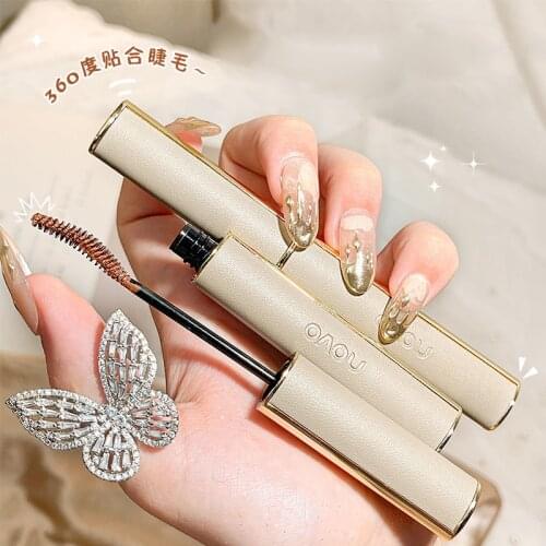 Natural Lengthening Curling Mascara Waterproof Long Lasting 3D Fiber Thick Mascara Quick Dry Nourishing Eyelash Makeup Cosmetics