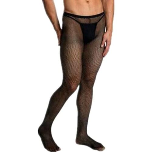 New Arrive Mesh Pantyhose Sexy Fishnet Tights Male Porno Stockings Mens Pantyhose Stocking Mens Nets Sexy Gay Mens Pantyhose