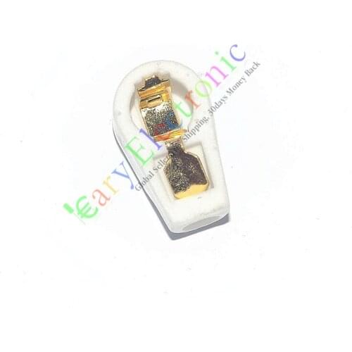 Wholesale and retail 50pc GOLD 6.3mm Tube Anode Caps Ceramic Socket for EF37 EF39 12E1 6J7 6K8 6K7 free shipping