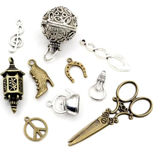 30pcs Charms Lucky Horseshoe Horse 16x13mm Antique Bronze Silver Color Plated Pendants Making DIY Handmade Tibetan Jewelry