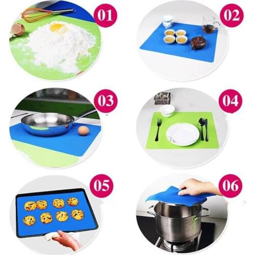 Silicone Mats Baking Liner Best Silicone Oven Mat Heat Insulation Pad Bakeware Kid Table Mat MUMR999