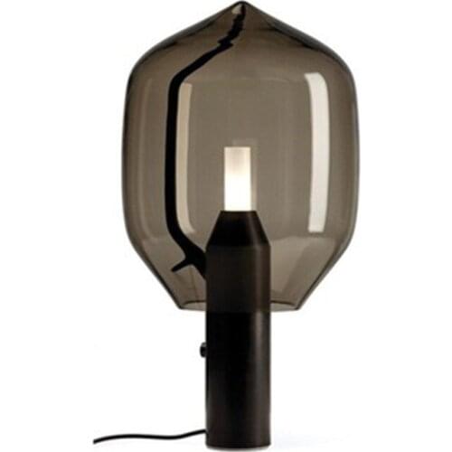 Modern LED Table Lamp Lighting Glass Table Lights Bedroom Bedside LED Desk Lamp Coffee Shop Luminaire Home Decor living room art