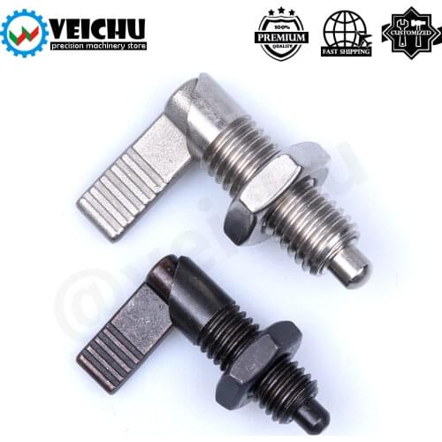 VEICHU Quick Lock And Release Index Bolts VCN227 Locating Pins L-Handle Cam-Action Indexing Plungers With Lever Nuts