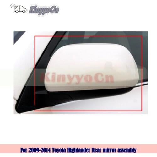 Kinyyocn For Toyota Highlander 2009 10 11 12 13 2014 External mirror Rearview Mirror Rear view mirror outer side mirror Assembly