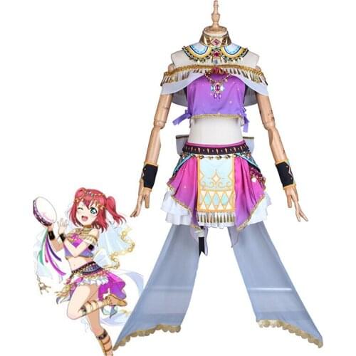 Love Live Sunshine Aqours Dancing Diva Kurosawa Ruby Dress Women Fancy Cosplay Costumes Halloween Carnival Uniforms Custom Made