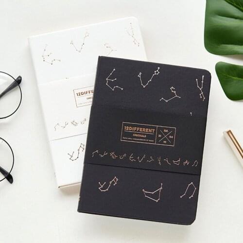 Constellation HardShell Inside Paper n22 n68 and White Shell Creative Bullet Travel Blank Notebook Diary