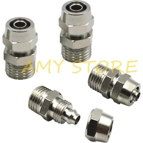 1Pc Pneumatic Connector Air Tube Hose Fitting Fast Twist PC4 6 8 10 12mm-1/8" 1/4" 3/8" 1/2" BSPT Quick Joint fittings