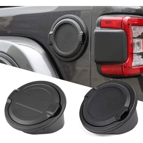 Car Fuel Filler Door Cover Gas Aluminum and ABS Tank Cap For Jeep Wrangler JL 2018 Auto Accessories Replacement For JL 2 4-Door