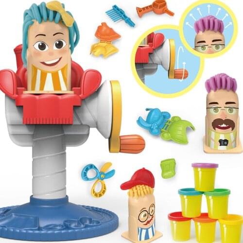Kids Makeup Set Toys DIY Hairdressing Play Slime Kit Children Polymer Clay Molds Fashion Beauty Pretend Play For Girls Boys