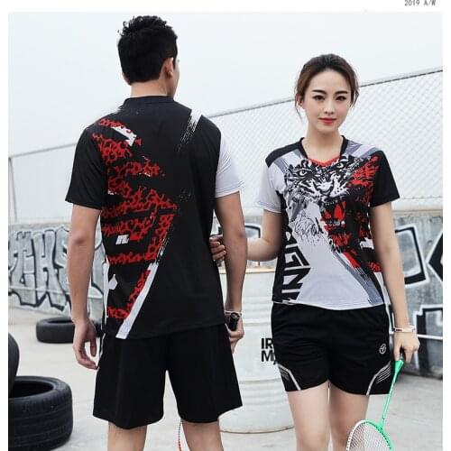 T-shirt badminton 2020,Tennis Shirt men, Table tennis shorts women,T shirt tennis table,Shirt badminton,training uniforms AB132