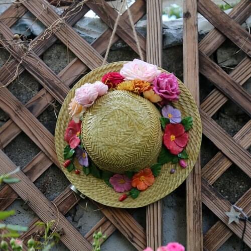 Outdoor Resin Simulation Straw Hat Bird Nest Decoration Pendant Garden Balcony Ornaments Crafts Courtyard Park Furnishing Decor