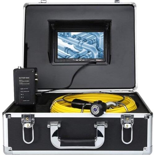 23mm Drain Camera Kit 7 Inch Monitor 20m Cable Industrial Sewer Endoscope Inspection System Used For Pipe Inspection