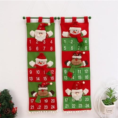 Creative Christmas Decorations Christmas Theme Design Beautiful Charming Christmas Calendar Pendant Advent Calendars Decoration
