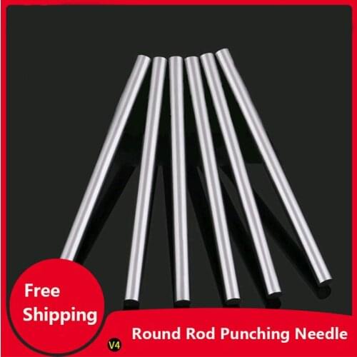 Round Rod Punching Needle White Steel Knife Straight Handle HSS Metric Precision Round Turning Tool MH 7.7-9.9X100mm