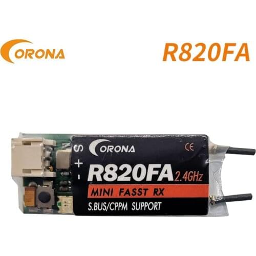 Corona R820FA S.BUS CPPM Dual Antenna Compatible Mini Receiver same as iRangeX FX801 FM800 Pro receiver For Futaba RC Quadcopter