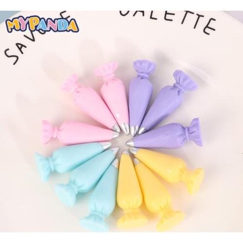 10Pcs Miniature Resin Pastry Cream Bag Design Models Toy Dollhouse Resin Accessories 30*10*10mm