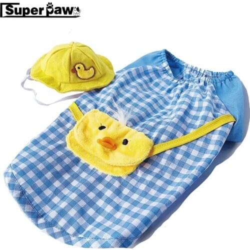 Pet Dog Clothes with Bag and Hat Sweatshirt For Small Dogs Vest Student Casual Puppy Cat Costumes French Bulldog Clothing ZZC14