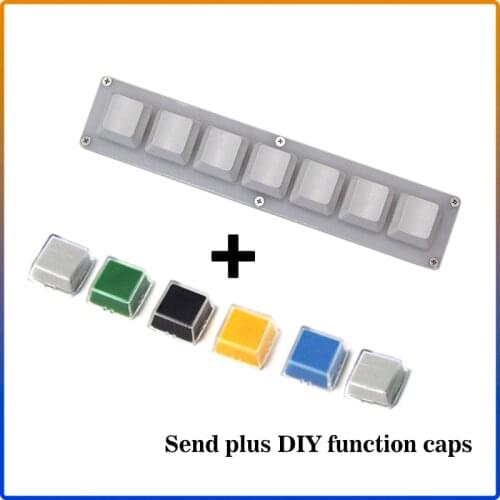 Programmable Keyboard New USB Macro Programming Mechanical Keyboard 7Keys Custimize DIY For Game Drawing