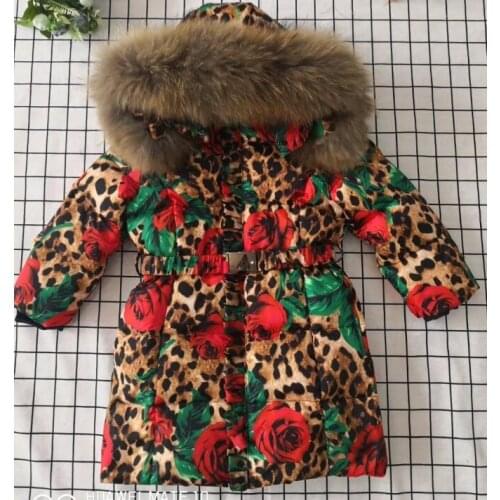 95cm-145cm 2021 winter down jacket childrens clothing girl down jackets child long thicken outerwear boy long duck down jackets