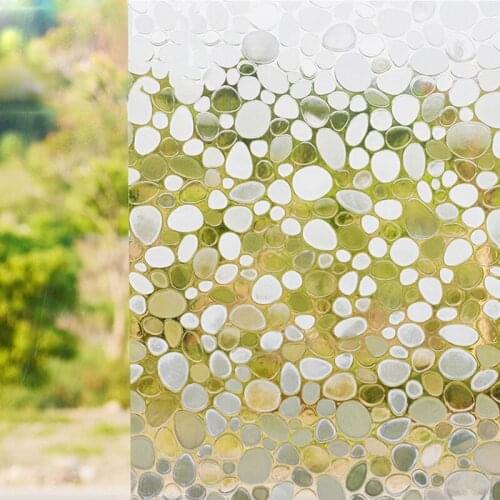 45cmX100cm 3D Glass Self-Adhesive Static Cling No Glue Film Anti UV Glass Sticker Decorative Window Rainbow Films Privacy