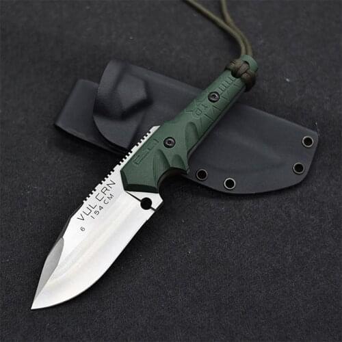Free shipping sharp 154 steel Fixed Blade Tactical Knife Full Tang Hunting Knife G10 Handle Outdoor tool knife