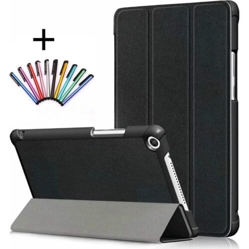 PU Leather Folio Stand Smart Case For Huawei Honor Tab 5 8.0 JDN2-W09 JDN2-AL00 Tablet Cover For Huawei Honor Pad 5 8 inch+Pen
