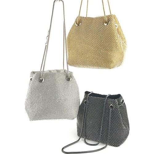 Clutch Evening Bag Luxury Women Bag Shoulder Handbags Diamond Bags Lady Wedding Party Pouch Small Bag Satin Totes Bolsa Feminina