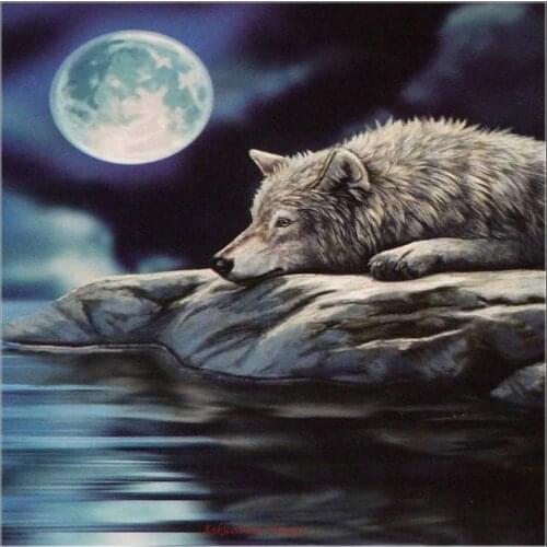 Embroidery Counted Cross Stitch Kits Needlework - Crafts 14 ct DMC Color DIY Arts Handmade Decor - Quiet Reflection