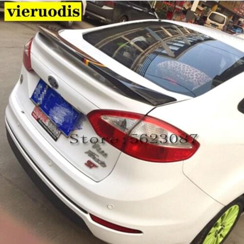 2009 2010 2011 2012 2013 high quality ABS material for ford Fiesta sedan car by rear trunk wing roof spoiler by primer or paint