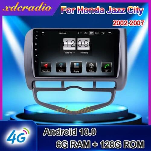 Xdcradio 9" Touch Screen Android 10.0 For HONDA JAZZ City Car Radio DVD Multimedia Player GPS Navigation 6+128G Carplay Stereo