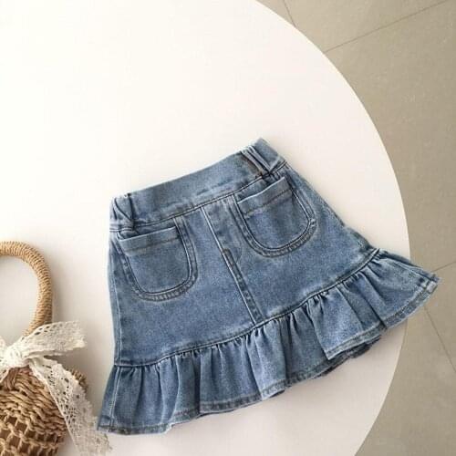Girls Skirt 2021 New Summer Children Clothing Baby Girl Short Skirt Ruffle Kids Fashion