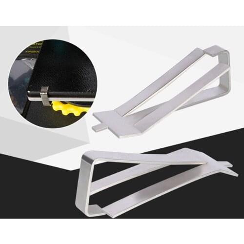 4PCS Stainless Steel Tool Glass Heatbed Clip Clamp For Clamping 3D Printers Build Platform Heated Bed Retainer