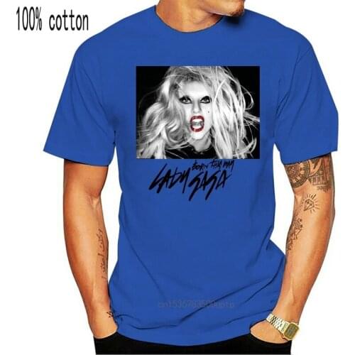 Lady Gaga T-shirt Born This Way Celebrity Pop Star unisex women fitted cotton