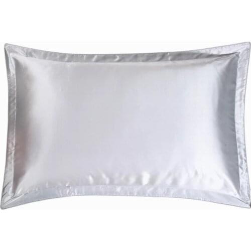 100% Mulberry Silk 19 mm Ivory Beige Brown Pink Purple Colors Double Silk Pillowcases 74 x 48 cm Ordinary 2 Pieces on sale MS04