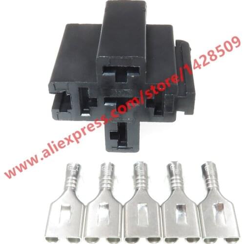20 Sets 5 Pin Relay Socket Electrical Automotive Relay Connector With Pins