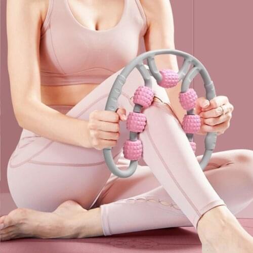 7 Wheel Floating Massage Roller Arm Leg Neck Muscle Roller Tissue Fitness Gym Block Yoga Pilates Sports Foam Roller Massage Ball
