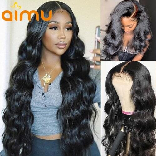 Glueless HD Transparent Body Wave 13x4 Lace Front Wigs Natural Color 30 Inch Human Hair Wig Pre Plucked With Baby Hair For Women