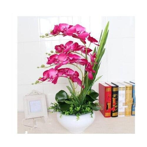 Phalaenopsis flower simulation artificial silk suit Home Furnishing placed.christmas decorations for home
