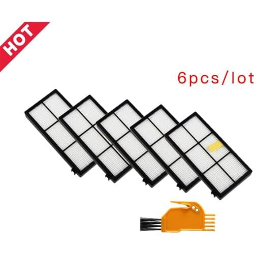 5pcs hepa filter for iRobot Roomba 800 900 Series 980 880 800 870 960 Vacuum Cleaner parts Accessories vacuum filter for Robots