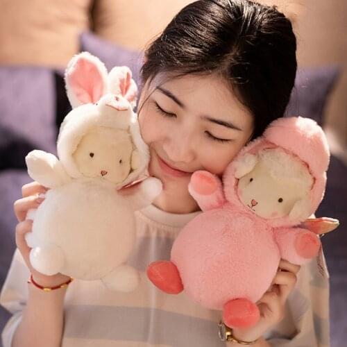 20cm Cute Soft Sheep Plush Toys Stuffed Lovely Animals Pillow Bear Pig Panda Wolf Elephant Doll For Girls Kids Birthday Gifts