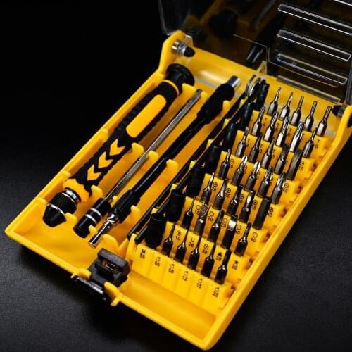 Multifunctional interchangeable head screwdriver set 45 pieces chrome vanadium steel screwdriver head mobile phone Repair Tool
