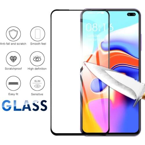 Silk Screen Tempered Glass Film For Xiaomi Poco X3 X2 F2 Pro Full Cover Front Glass For Xiaomi Mi 10 Lite Mi 9 Pro 5G Lite Films