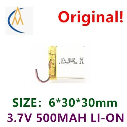 Polymer 603030 603030 3.7V 500mah portable audio headset battery toy MP4 dash cam player equipment circuit board