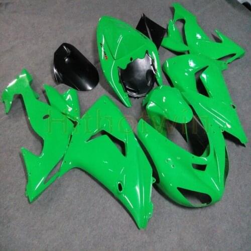 Custom motorcycle fairings for ZX10R 2006 2007 ZX-10R 06 07 motor panels+Free screws+green