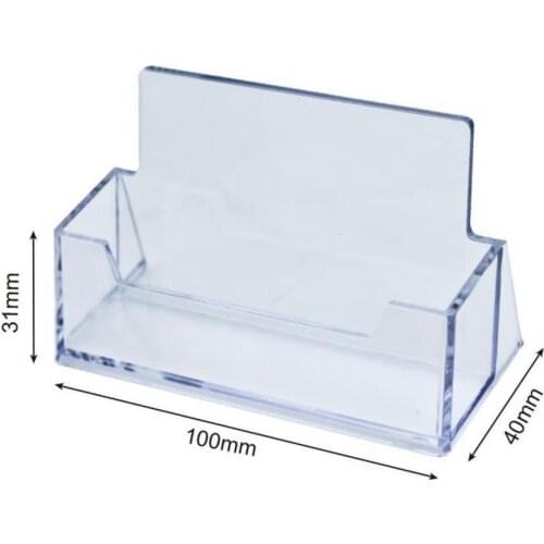 Acrylic Transparent Business Card Without Cover Business Card Storage Box School Office Supplies Office Storage Supplies