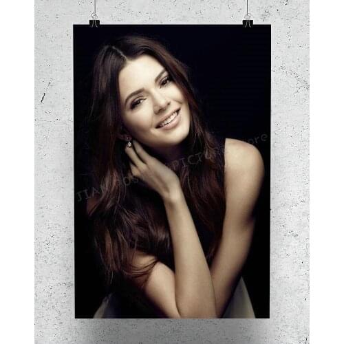 R0026 Kendall Jenner Star Sexy Beautiful Girl Model Wall Sticker Silk Poster Art Home Decoration