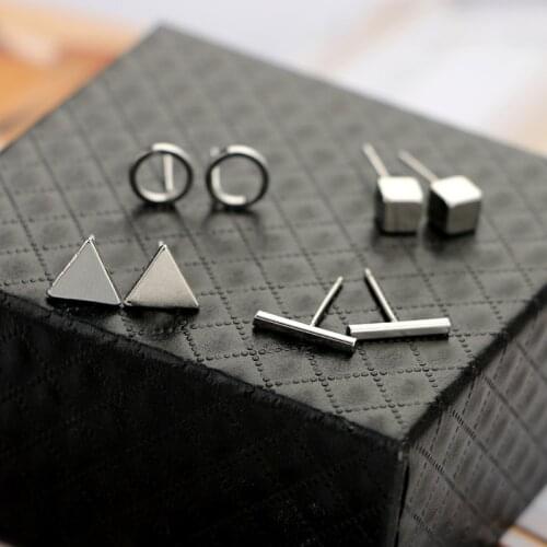 Mix and Match Tiny Earring Mismatched Studs Geometric Jewellery